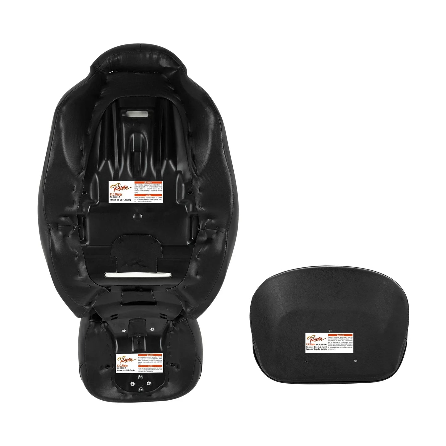 Rider Passenger Seat Backrest for Harley Touring CVO Road Glide (2009-2023)