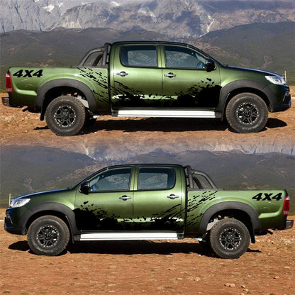 Universal 4x4 Side Body Decal Splash Graphic Vinyl Sticker for Car
