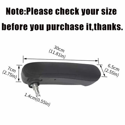 Black Front Right Inboard Seat Armrest for Fiat 500 (2016-2019)