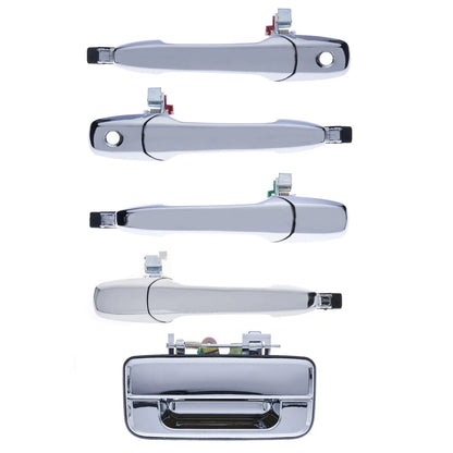 5pc Front & Rear Left/Right Outer Door + Tailgate Handle for Ford Ranger BT50 (2006–2011)