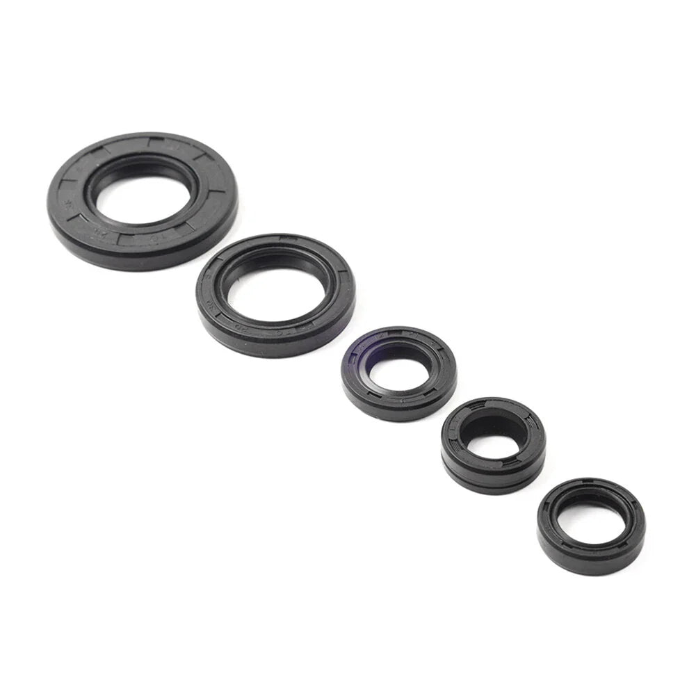 5 x Motorcycle Engine Gear Shaft Oil Seals for Yamaha YBR125 (2005-2016)