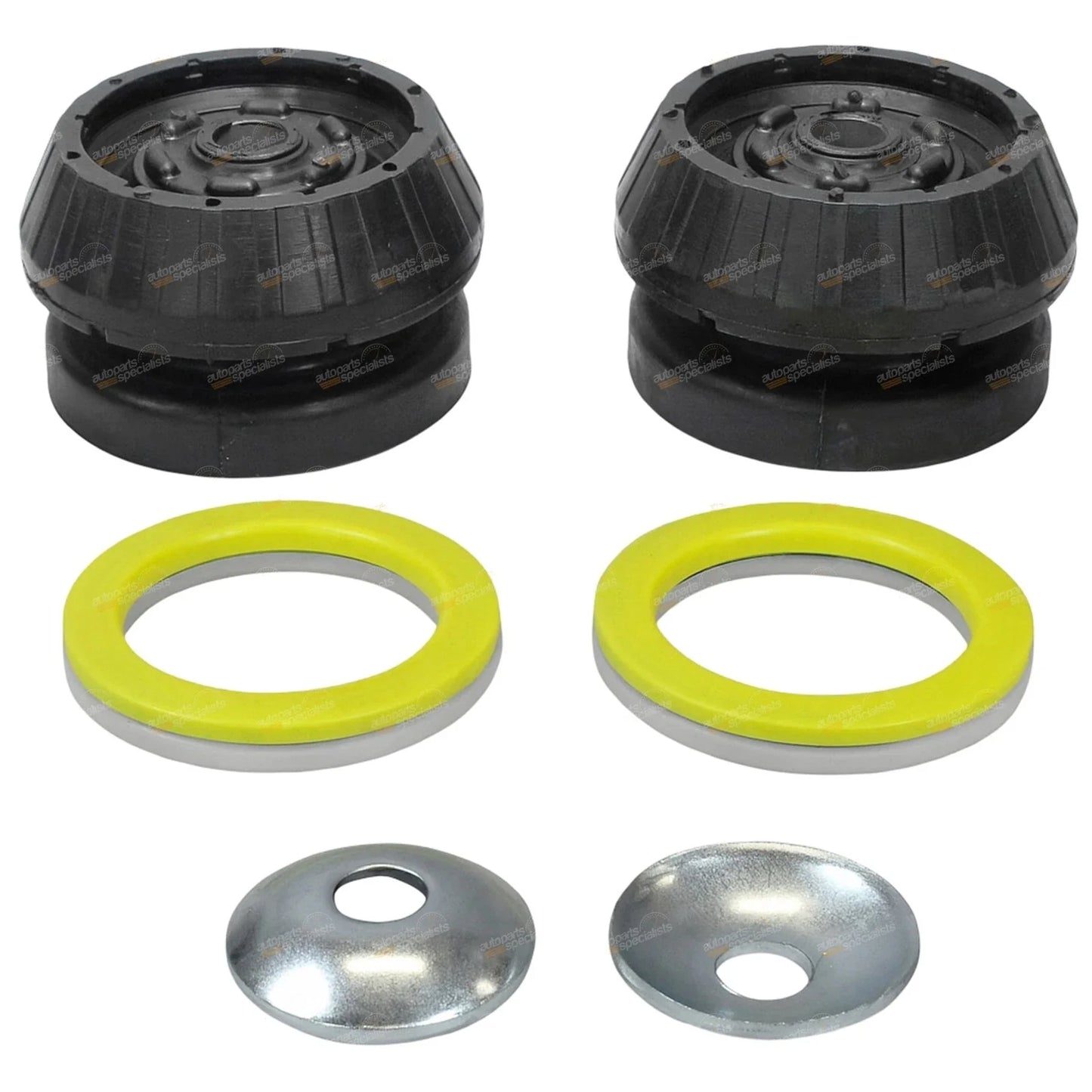 2x Top Strut Shock Absorber Rubber Mount + Bearing Kit for Commodore (2006–2013)
