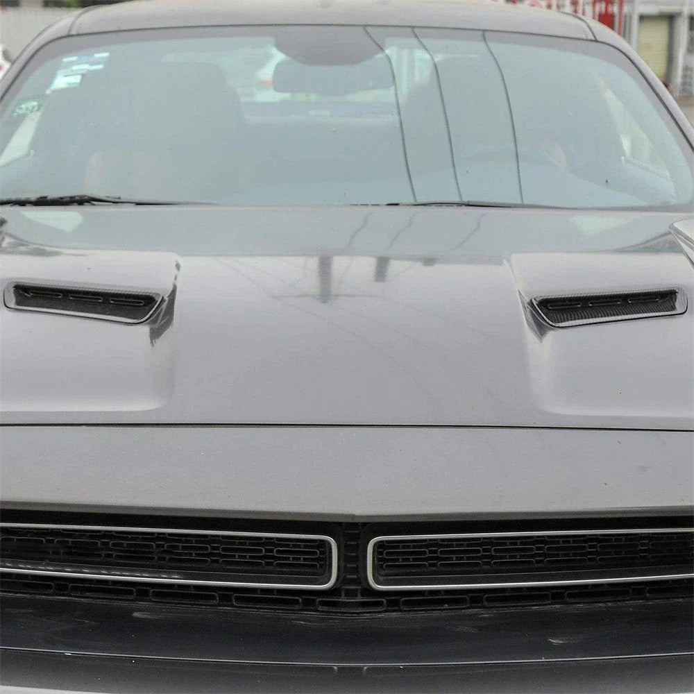 Carbon Fiber Engine Hood Air Vent Cover Trim for Challenger (2015-2022)