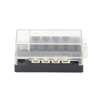 4-Way Compact Fuse Box 30A DC 32V for Universal Vehicles