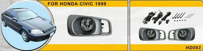 Fog Lamp Driving Light H3 12V 55W for Honda Civic (1995-1999)
