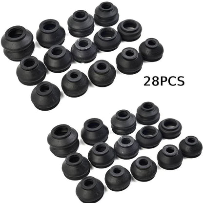 28Pcs Ball Joint Boot Suspension Dust Cover Track Tie Rod Linkage