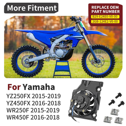 Radiator Fan Kit for Yamaha YZ250FX WR250F (2015–2019)