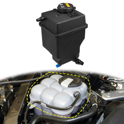 1 x Coolant Radiator Reservoir Tank with Cap and Sensor for BMW X5