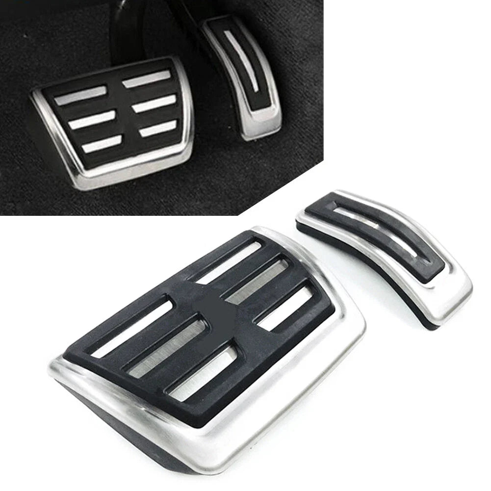 Stainless Steel Brake Gas Pedal Covers for Audi A4 A5 A6 A7 A8 Q3 Q5 (2008-2023)
