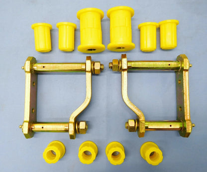 Greaseable Spring Shackles & Poly Bush Kit for Toyota Hilux GUN126R (2015-)