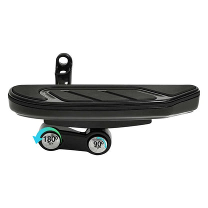 Black/Chrome Passenger Floorboard for Harley Touring FLHX FLHT (1993 - 2025)
