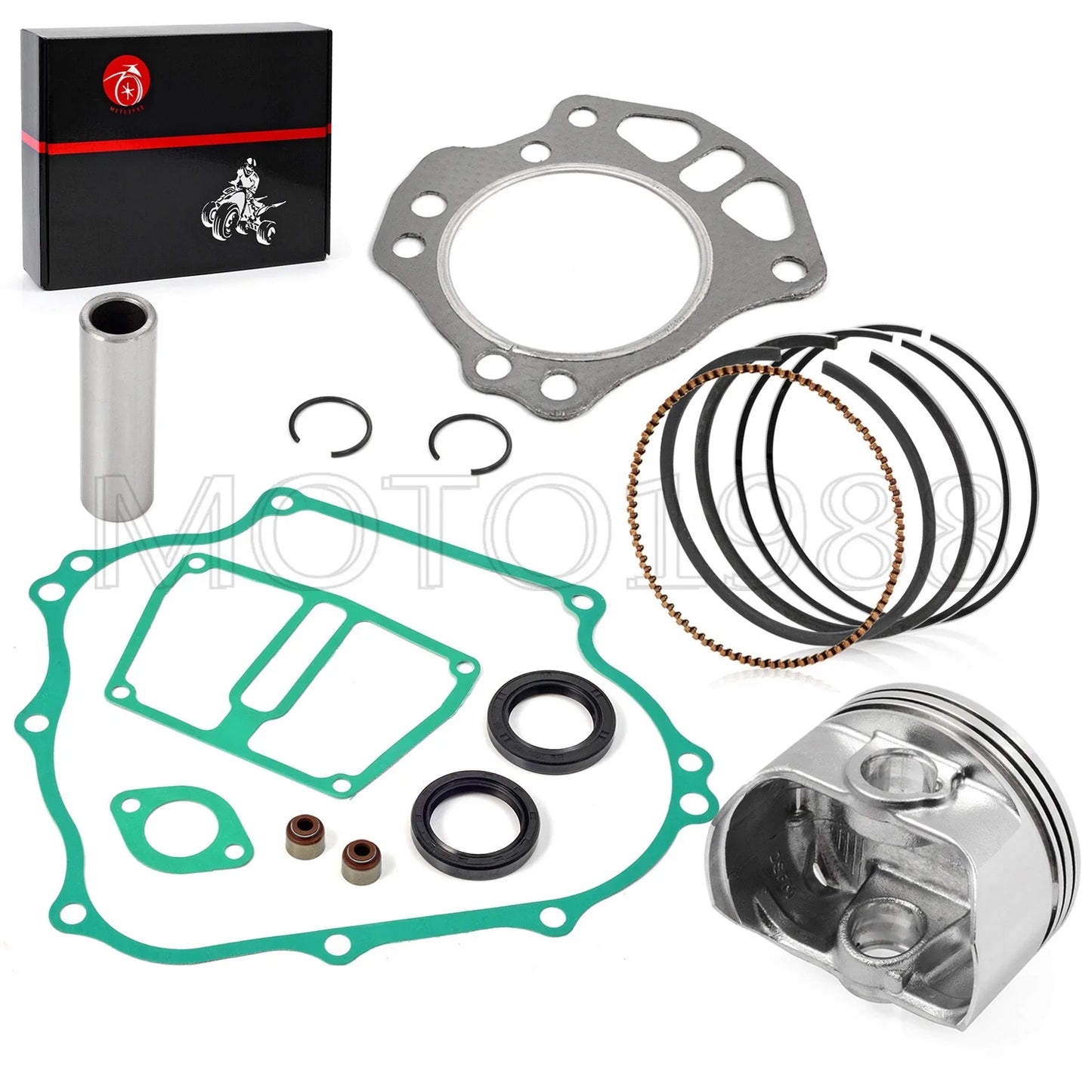 ENGINE REBUILD PISTON KIT RINGS GASKET SEAL for KAWASAKI MULE