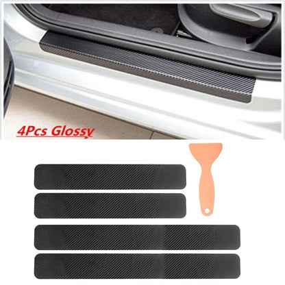 4x Front Rear Scuff Plate Door Sill Panel Protectors for Car