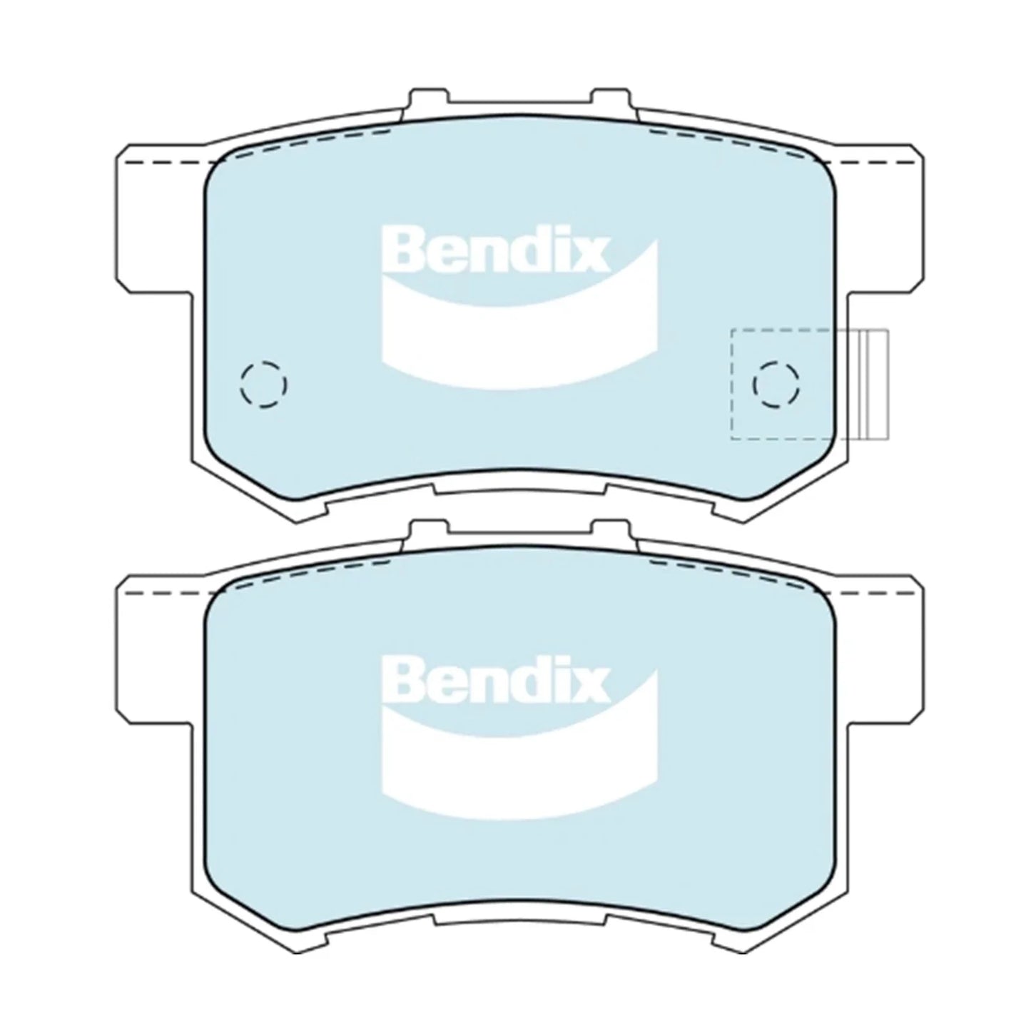 Rear Disc Brake Pads Set GCT for Honda Jazz (2002-2008)