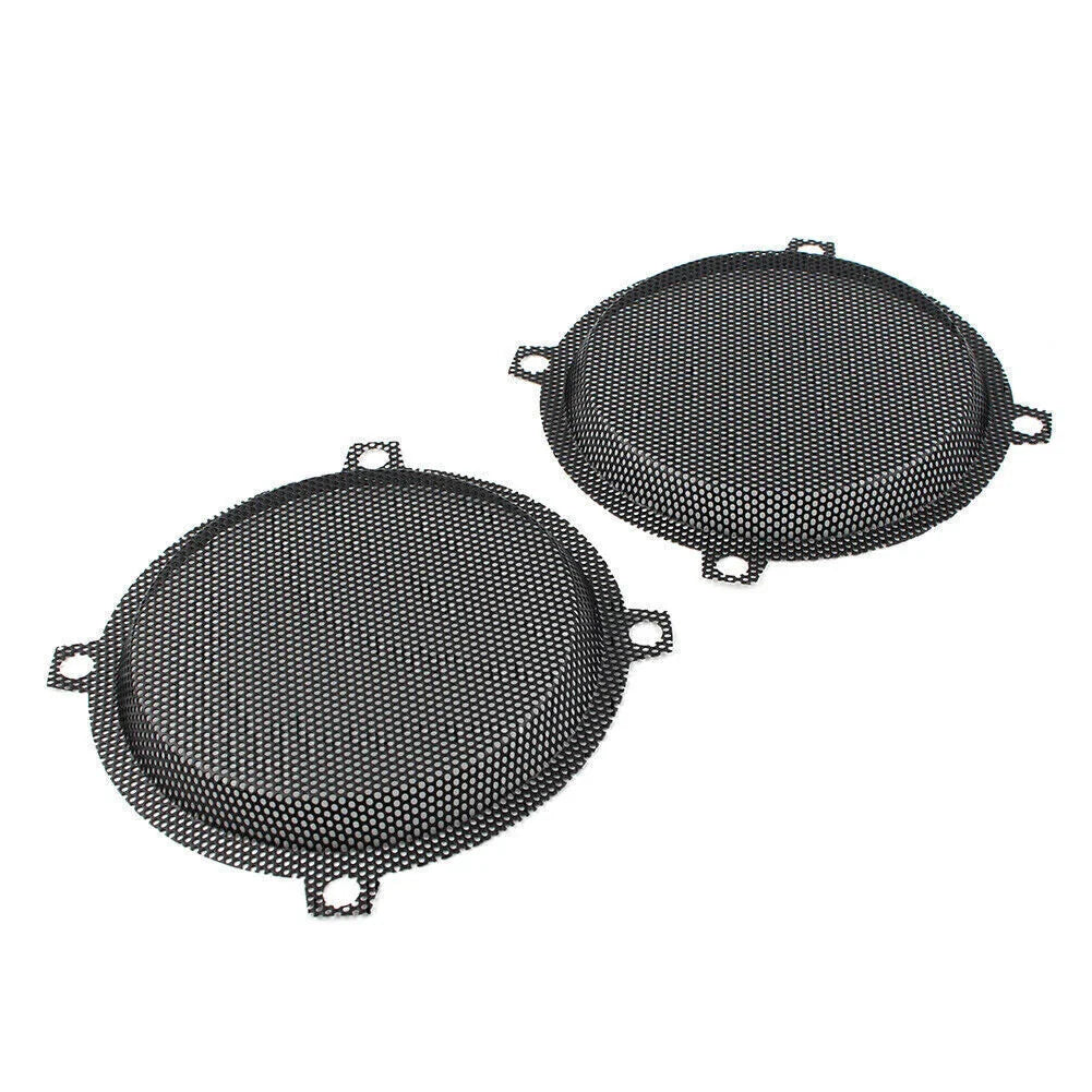 Black Wired Steel Mesh Speaker Grills for Harley Electra Glide