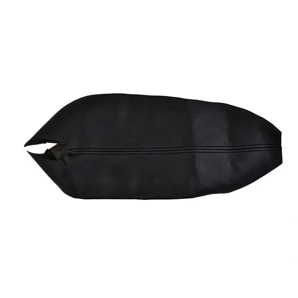 Leather Armrest Center Console Lid Cover for Black Car (2008–2012)