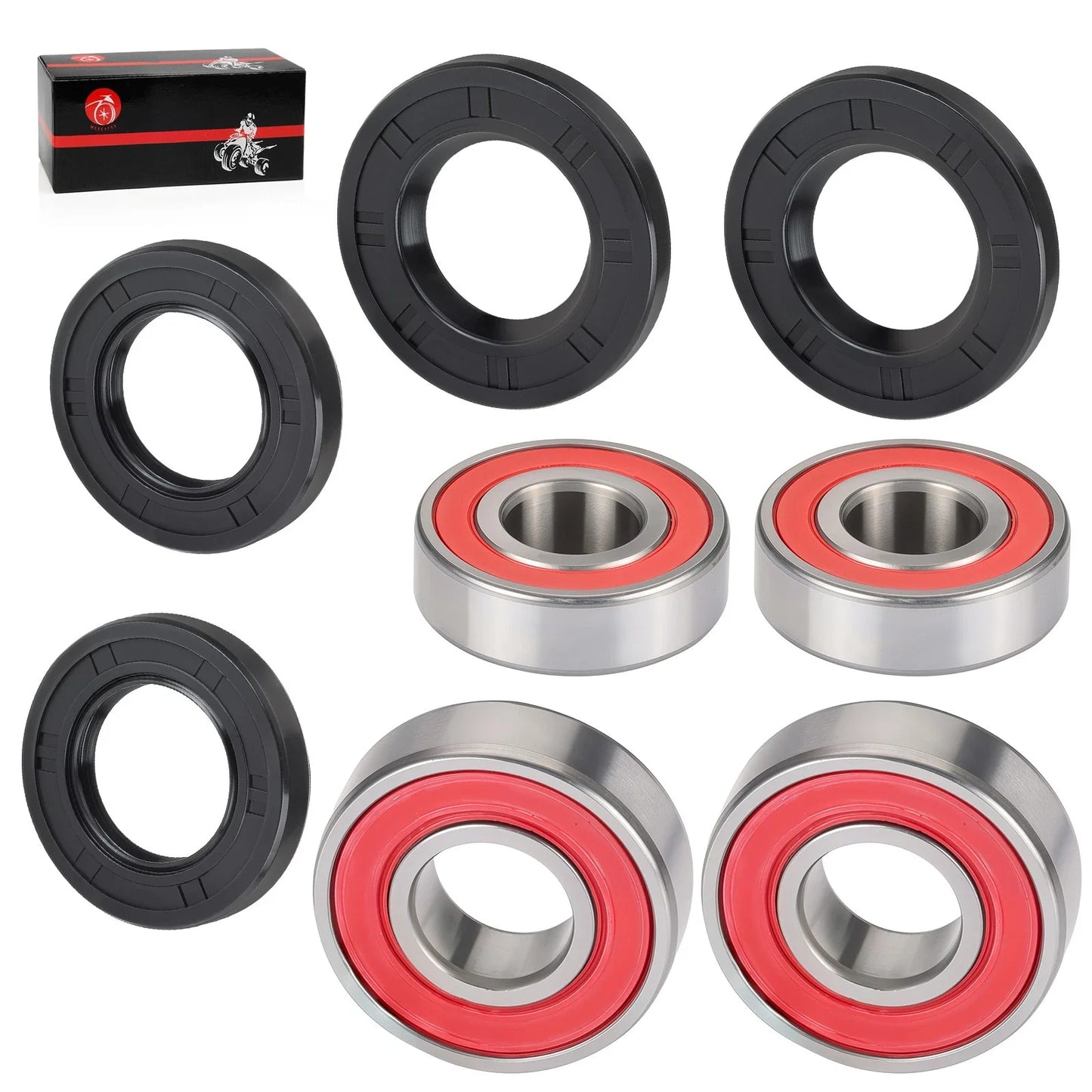 2 x Front Wheel Bearings W/Seals Kit for Polaris Predator 500 (2003–2007)