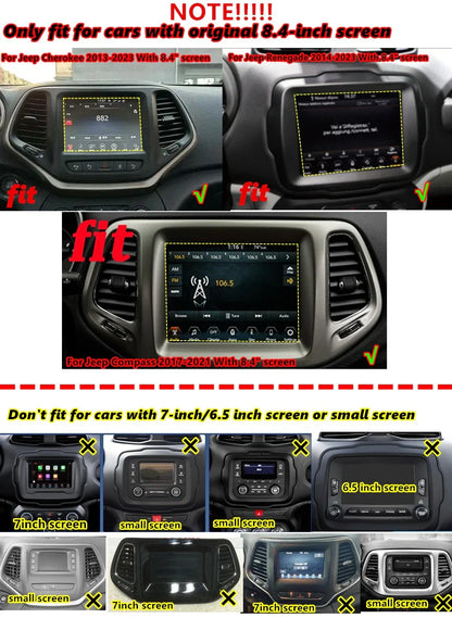 8.4'' Car Stereo Navigation for Jeep Renegade Cherokee (2013-2023)