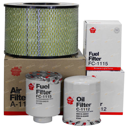 Air Oil Fuel Filter for Toyota 70 Series 1HZ 4.2L Diesel