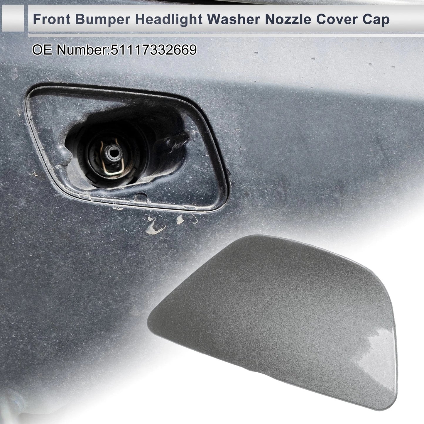 Front Left Washer Nozzle Cover Cap for BMW 535i GT (14-17)