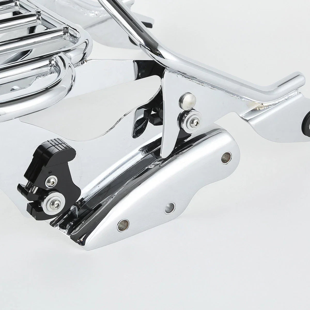Chrome Sissy Bar Rack Backrest Docking Kit for Harley Touring (2009-2013)