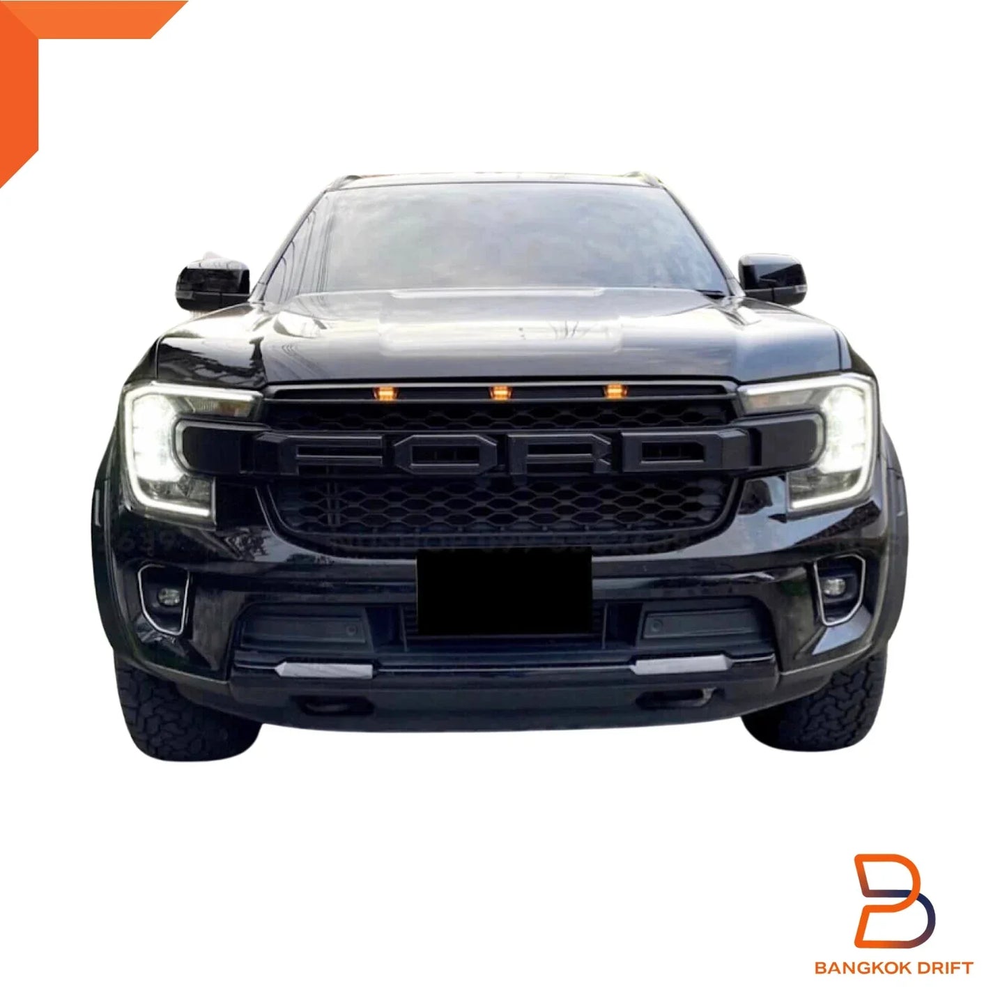 Matte Black Fender Flares for Ford Everest UB U704 (2022-2024)