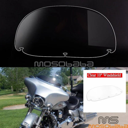 10'' Clear Windshield for Harley Road Glide Dyna Wide Glide FXD (2010-2023)