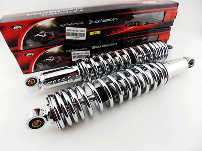 365mm Chrome Rear Shock Absorbers for Kawasaki F8 250 Bison