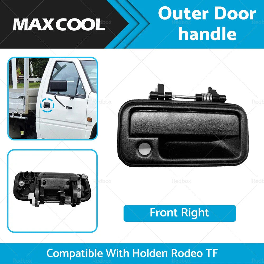 Front Right Outer Door Handle for Holden Rodeo TF (1988-2003) Black