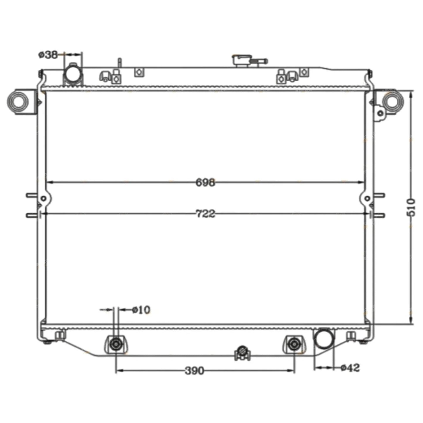 Radiator for Lexus LX470 (1998–2007)