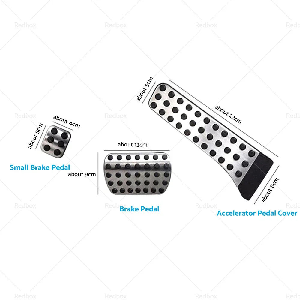 3 x Brake Pedal Pad Covers for Mercedes C E S GLC GLE GLS CLS EQC Class