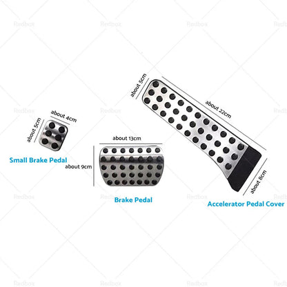 3 x Brake Pedal Pad Covers for Mercedes C E S GLC GLE GLS CLS EQC Class