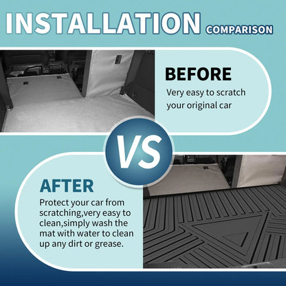 Flat Face Cargo Liner Rear Trunk Mat for Porsche Cayenne (2011-2017) 1 x TPE