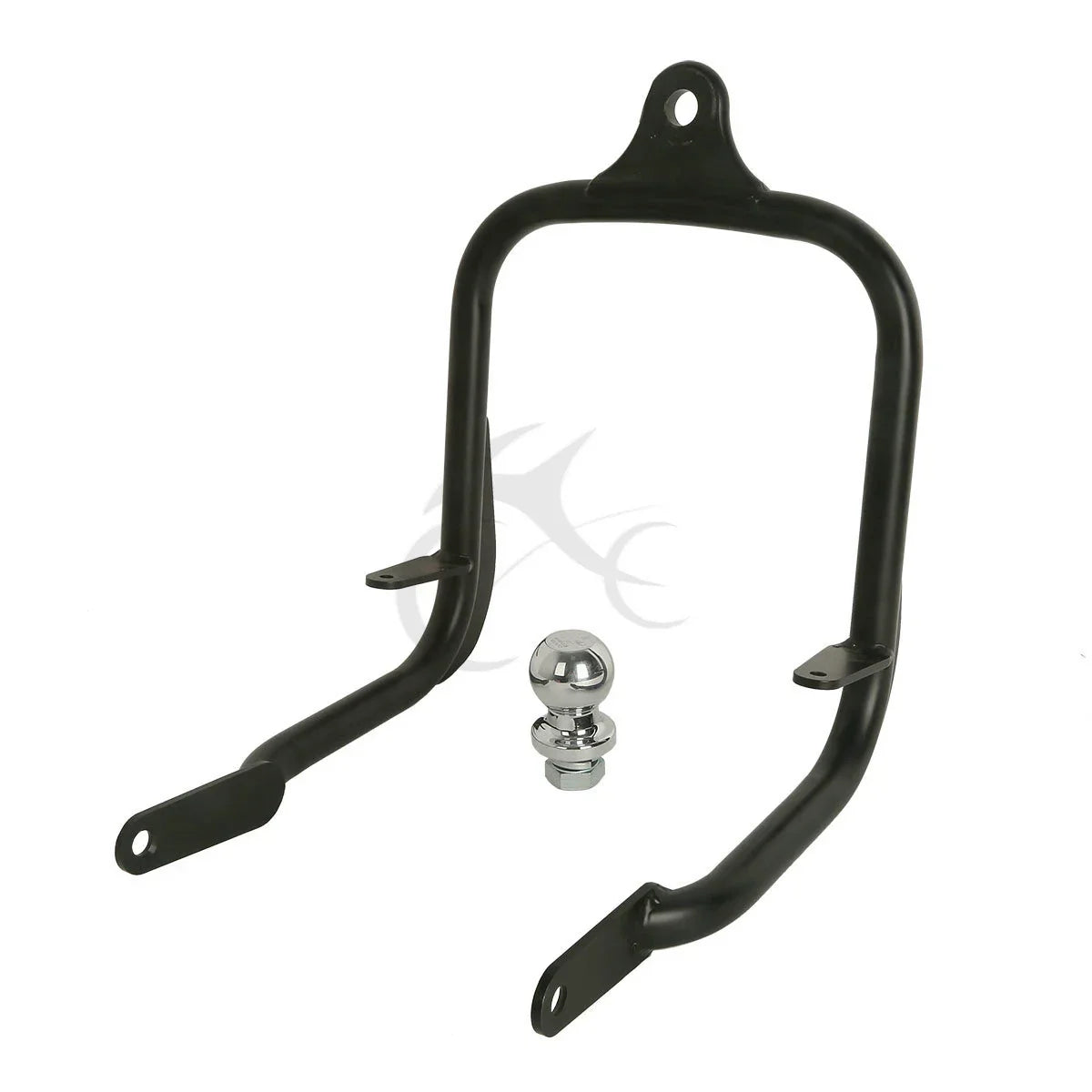 Black Trailer Hitch Tow Receiver for Harley Street Glide, Road King (2014-2016)