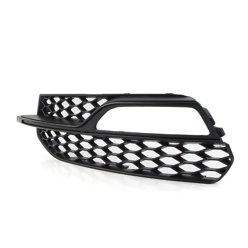 Left Honeycomb Mesh Front Bumper Fog Light Grille Cover for Audi A3 S3 (13-17)