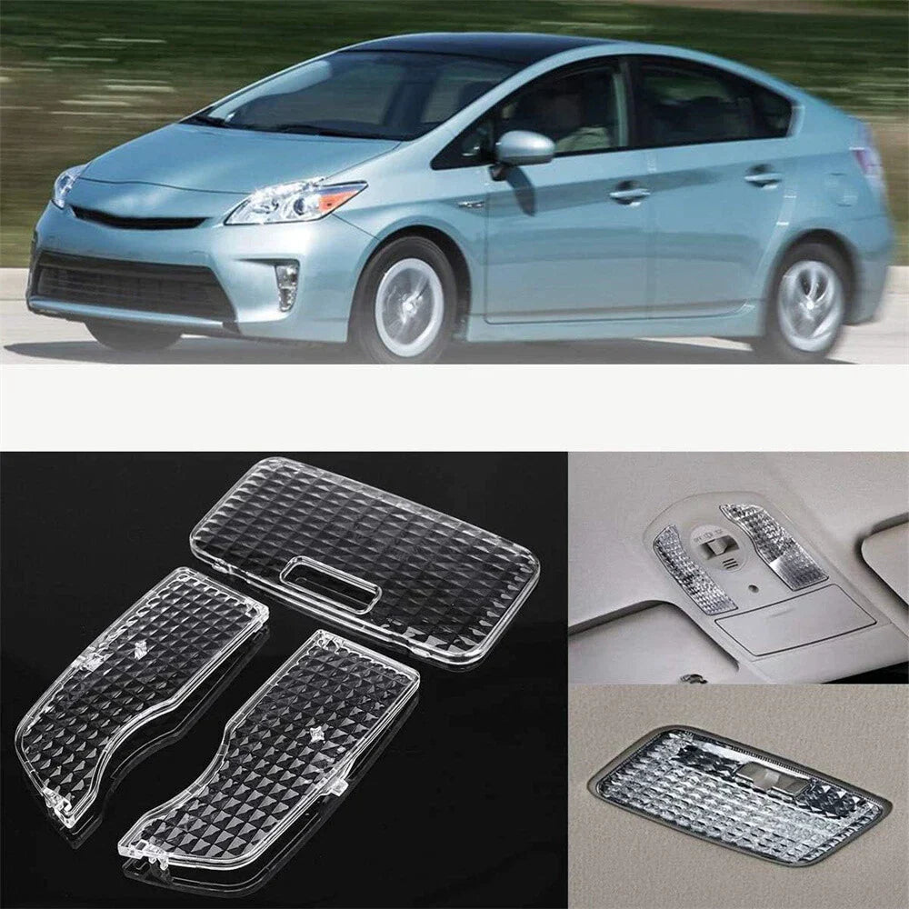 3 x Interior Map Dome Light Lens Covers for Toyota Prius V/C (2012-2015)