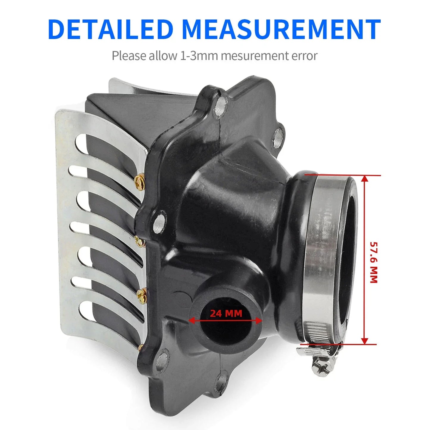 Carb Flange Intake Socket Reed Valve for Ski-Doo MXZ (2001–2003)