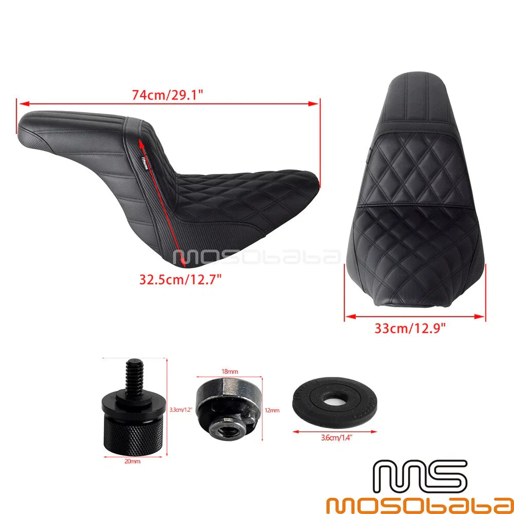 Gel Pad Seat for Harley Softail FLSB FXLR FXLRS FXLRST (2018-2023)