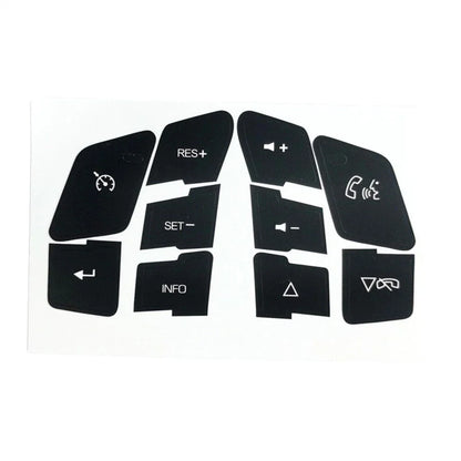 Steering Wheel Button Decals for Chevrolet C6, Malibu, Pontiac G6 (2004-2013)