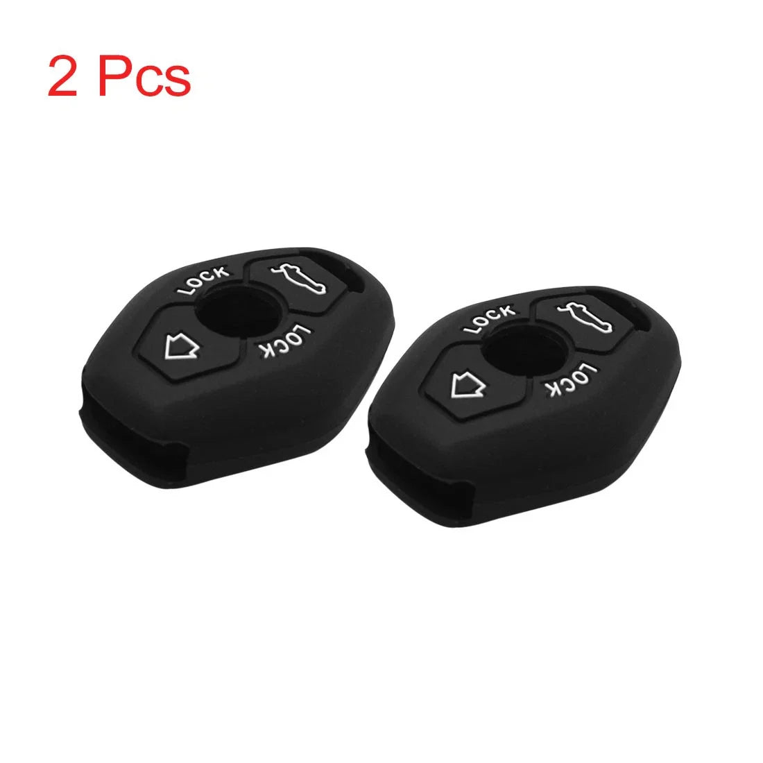 Black Silicone 2-Button Remote Key Cover Case for BMW