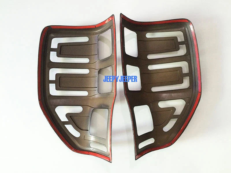 Grey Wildtrak Headlight Taillight Cover Trim for Ford Ranger T6 PX (2015-21)