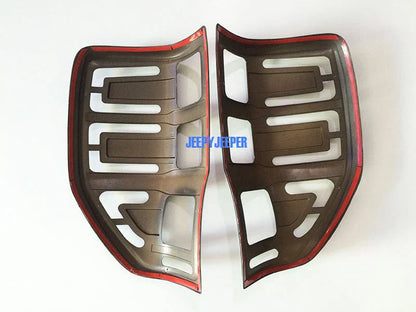 Grey Wildtrak Headlight Taillight Cover Trim for Ford Ranger T6 PX (2015-21)