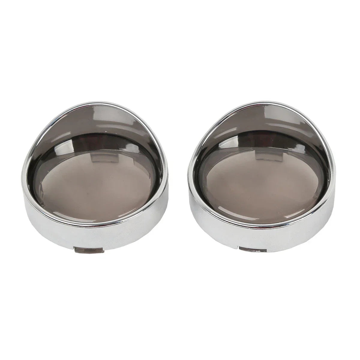 Smoke Lens Turn Signal Light Trim Ring Visors Bezels for Harley Touring Dyna