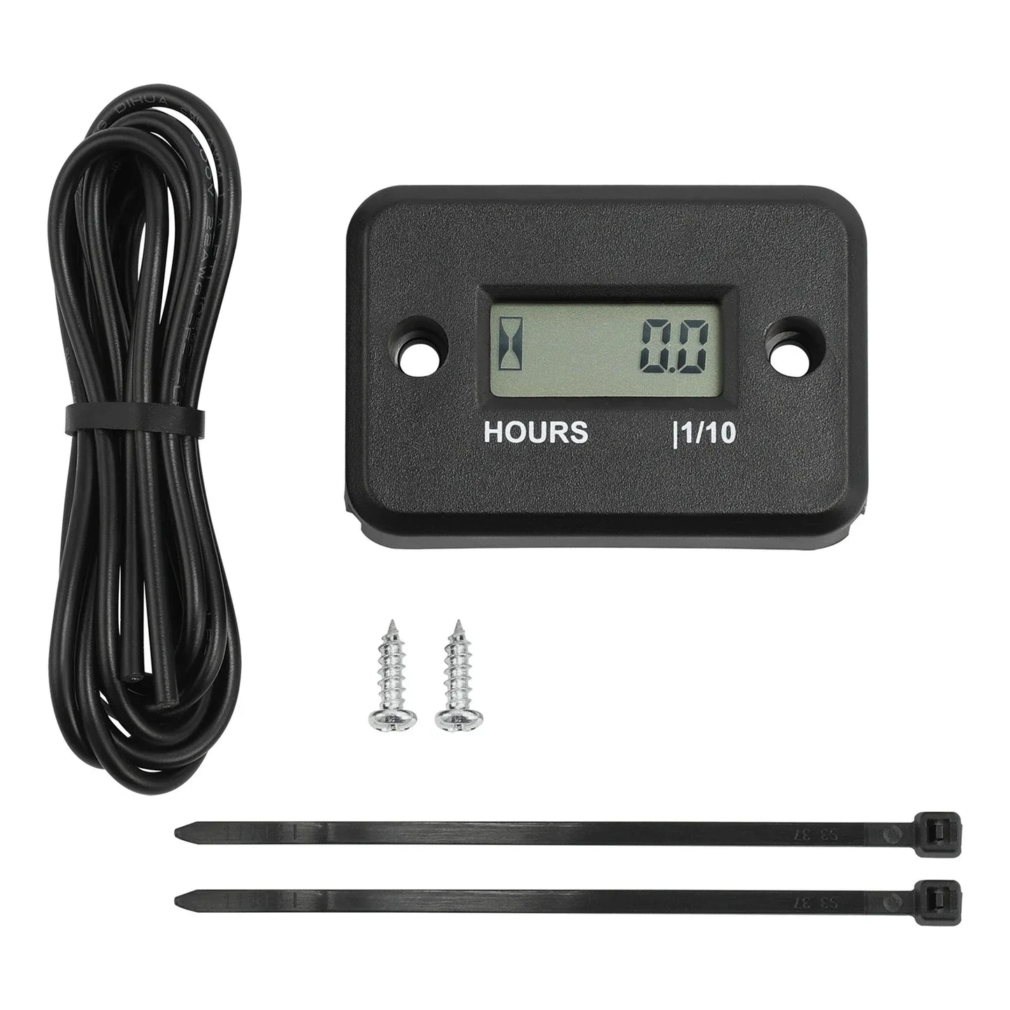 Digital Hour Meter Waterproof LCD Display for Motorcycle ATV Snowmobile Boat