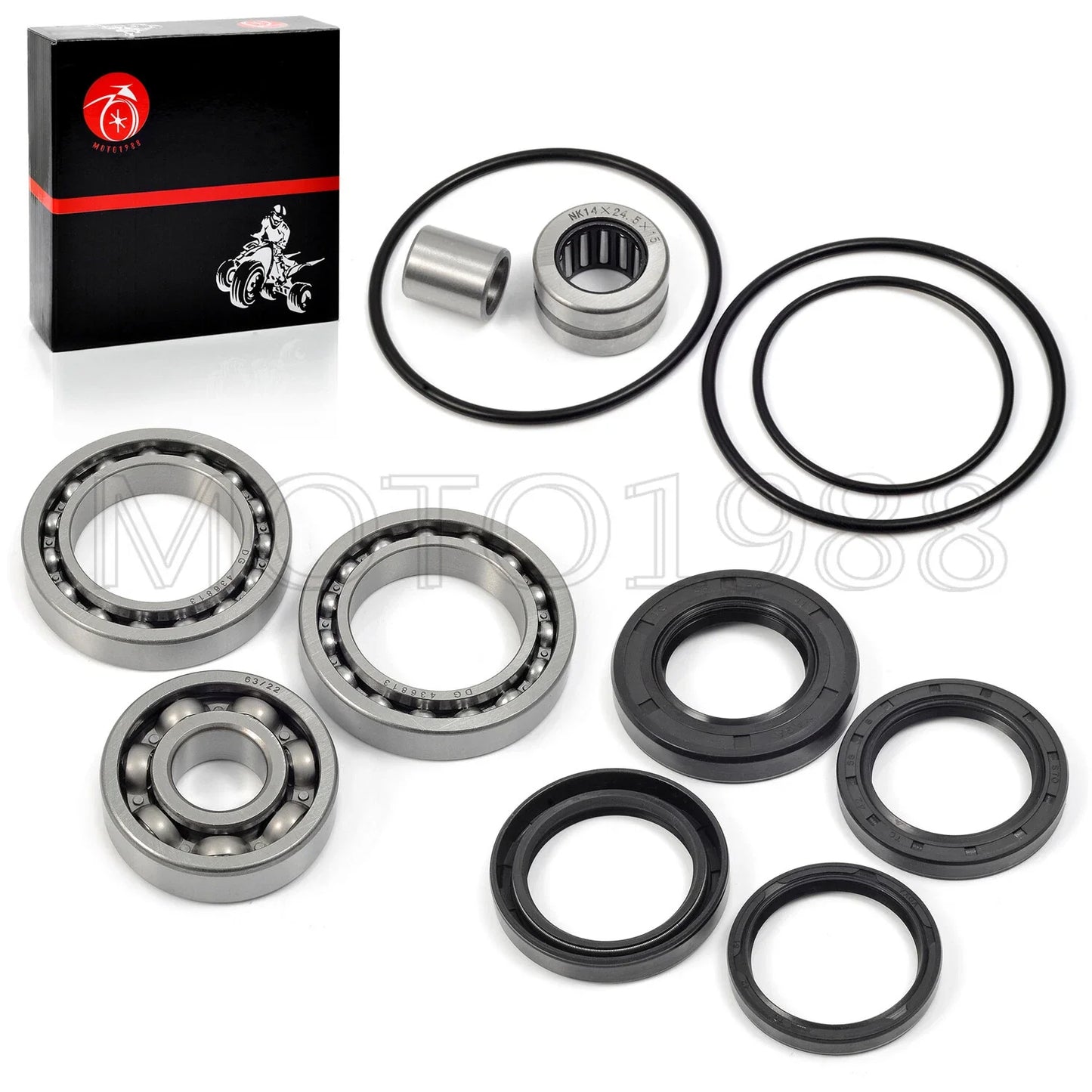 Rear Diff Bearings Seals Kit for Honda FourTrax 300