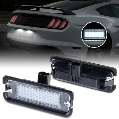 White Bright License Plate Light Housing for Ford Mustang (2015-2021)