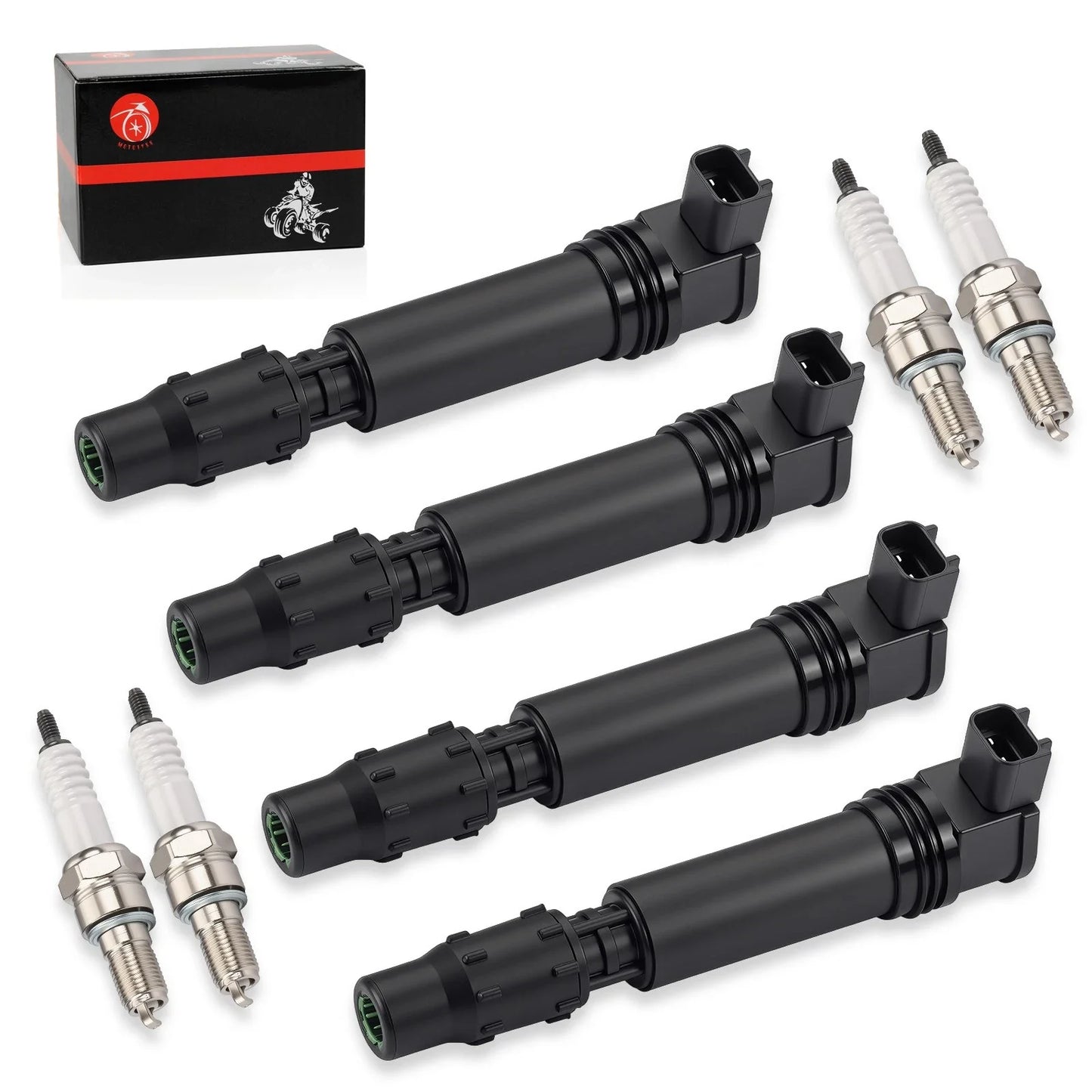 4 x Ignition Stick Coils w/ Spark Plug for Honda CBR1000RR (2004–2007)