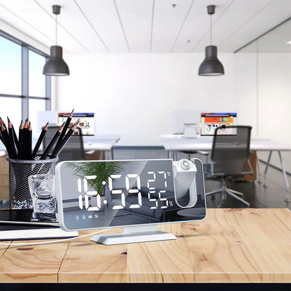 Big Screen Digital Dual Alarm Clock Radio for Ceiling Projection