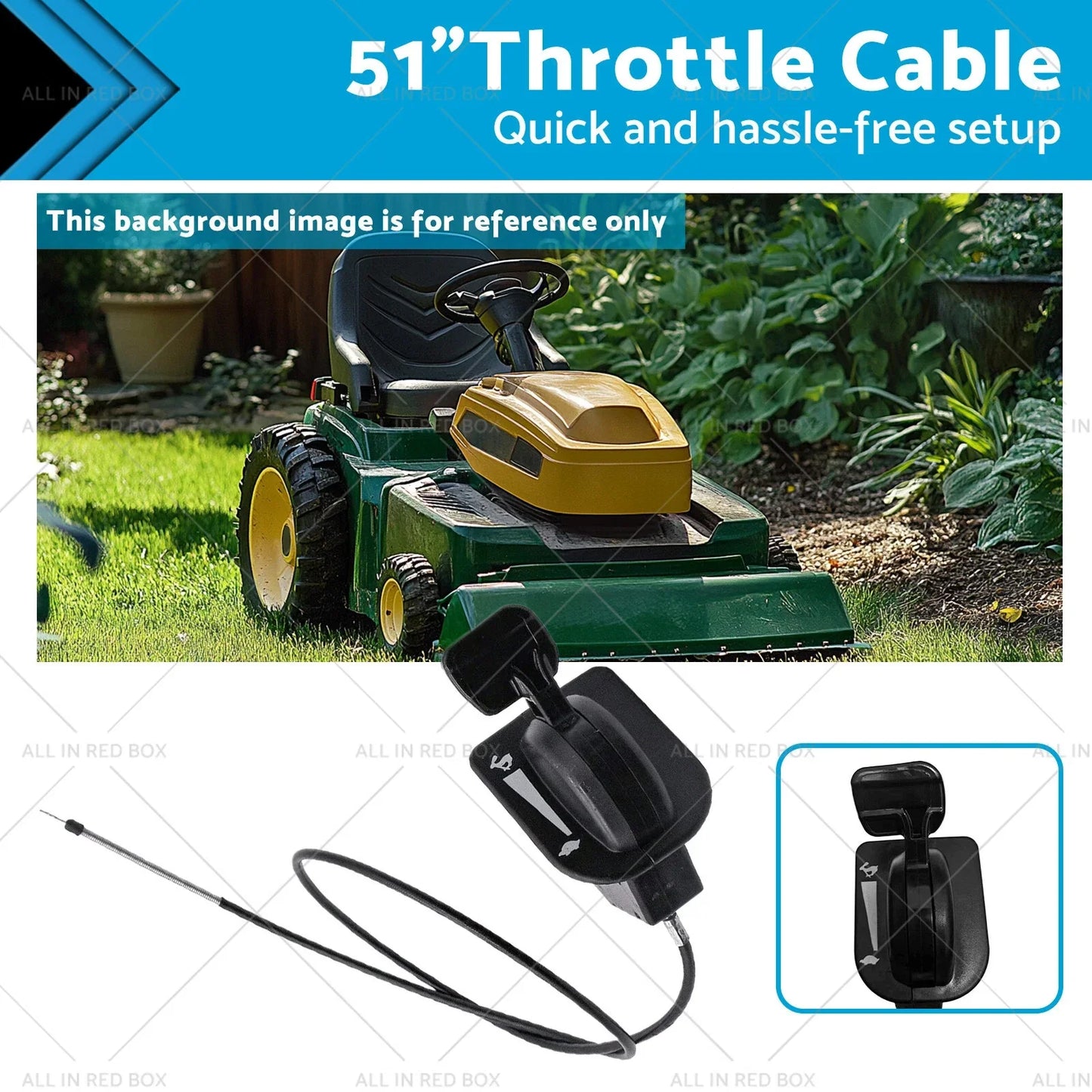51" Throttle Cable for Cub Cadet ZT1 ZTS1 ZTS2 (42-60)