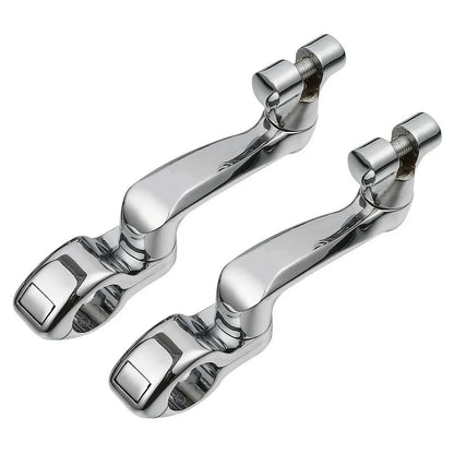 1 1/4" Adjustable Engine Guard Foot Pegs for Harley